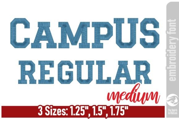 Campus Regular Embroidery Font: Medium Review