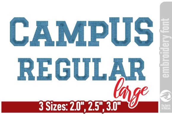 Campus Regular Embroidery Font Review