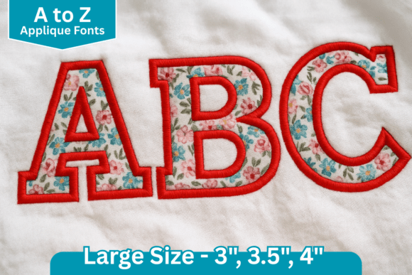 Champion Stitch Applique Font for Holiday Sales