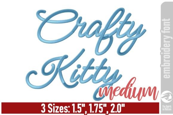 Crafty Kitty Embroidery Font: Whimsical Stitching