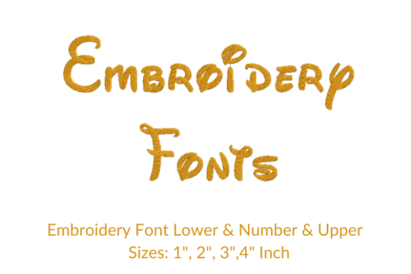 Cute Font Embroidery Design for Personalized Gifts
