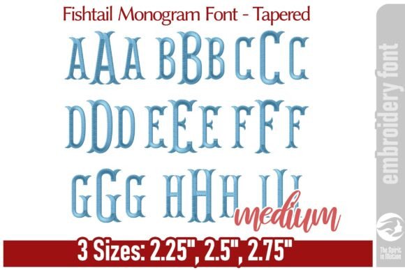 Fishtail Monogram Font - Tapered M Review