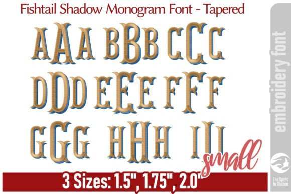 Fishtail Shadow Monogram Font - TS Review