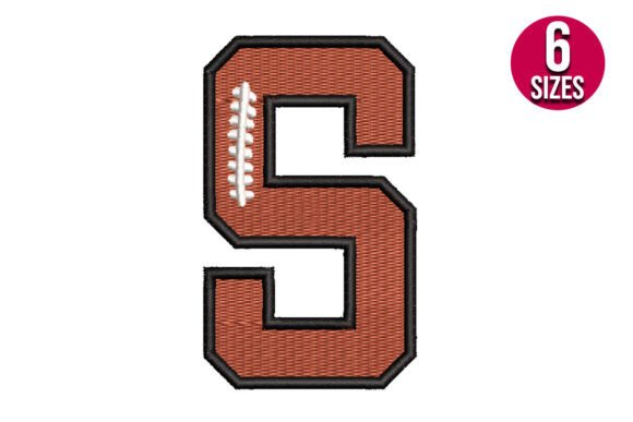 Football Font Alphabet Number Five 5 Design Review