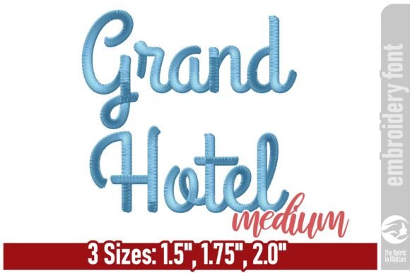 Grand Hotel Embroidery Font Review