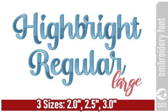 Highbright Script Embroidery Font - L Review