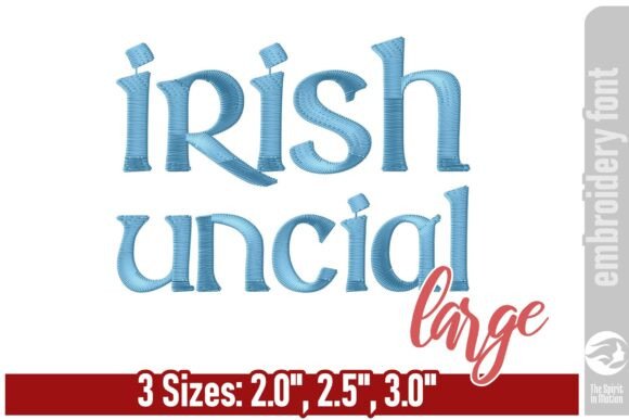 Irish Uncial Embroidery Font: Large Review