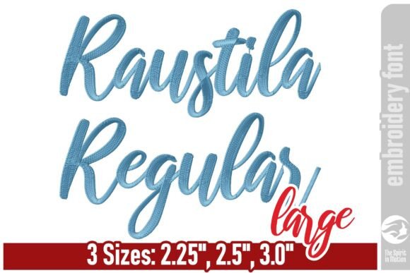 Raustila Embroidery Font: Large Script Review
